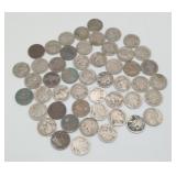 Us Coins Group of 50 Buffalo Nickels Smooth Date