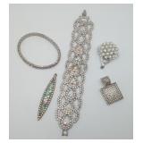 Rhinestone Jewelry Bracelet Pendant Brooches