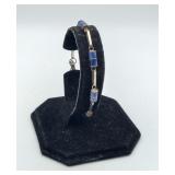 Sterling Silver Lapis Gemstone Bracelet