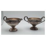 Sterling Silver Cream Sugar Bowl WEIGHTED