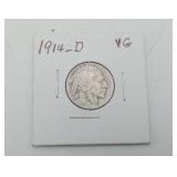 1914-S Buffalo Nickel US 5 Cent Coin