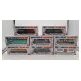 8 HO Walthers Trainline Box & Tank Train Cars MIB