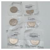 2002-2005 UNCIRCULATED Kennedy Half Dollars 6pcs