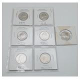 7 Brilliant Uncirculated Washington Quarters