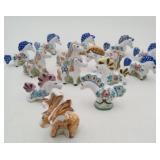 Terracotta Glazed Pottery Mini Horse Donkey Figure