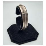 Native American Sterling Cross Bracelet SIGN 35g,