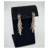 Sterling Silver Dangle Earrings 8.6g