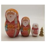 Wood Matryoshka Russian Santa Claus 5'
