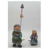 Russian Folk Art Hand Painted Christmas Carolers