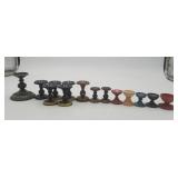 Lacquered Russian Wood Egg Stands