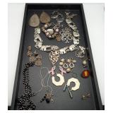 Elephant Necklace & Earrings Costume Jewelry LOT