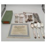 Wm Rogers Silver Plated Flatware Service For 8 MIB