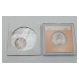 1932 Silver Quarter & 1913 Mercury Silver Dime