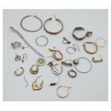 Single Miss Match Sterling Silver Earrings 40grams