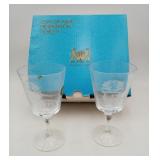 Coat of Arms Presentation Goblets Lead Crystal MIB