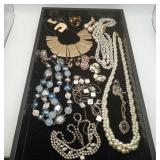 Rhinestone Marcasite FAUX Pearls Costume Jewelry