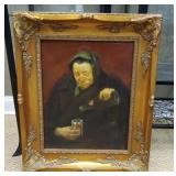 Gold Gilt Oil Painting Aleksander Kachkin Artwork
