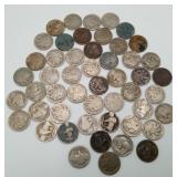 50 Buffalo Nickels Smooth Dates
