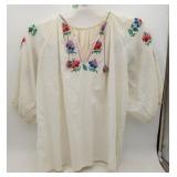 Vintage 1940's Hungarian Hand Embroidered Top