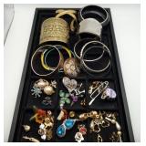 Bangles Cuff Bracelets Earring Pins Jewlery LOT