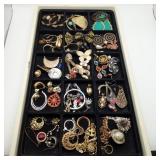 Group Vintage Costume Fashion Earrings Jewelry