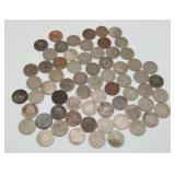 SMOOTH Date V Nickels 60+ US Coins