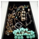 Chunky Costume Jewelry Lot Earrings & Other