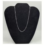 Sterling Silver Link Necklace NOT MARKED