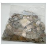 7.10 POUND Foreign Coins UNSORTED