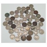 Group Buffalo Nickels 50 Total US Coins