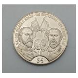 Battle of Gettysburg 5 Dollar Republic of Liberia