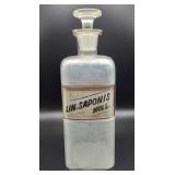 Antique Apothecary Bottle Lin Sapoins Pharmacy