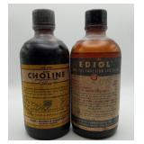 Cholin Ediol Pharmacy Glass Paper Label Bottles