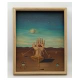 Surrealist in STYLE of Salvador Dali Signed JAY