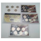 Group State Quarters Uncirculated 4 pc US Coins