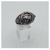 Eye of Horus Egyptian Protection Ring Stainless