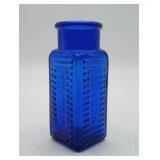 Cobalt Blue Poison Bottle Pharmacy Medicine