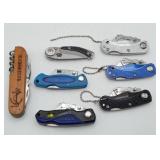 Group MINI Utiility Pocket Knifes Key Chains