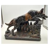 Chalkware Rin-Tin-Tin German Shepard Dog Figure
