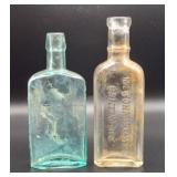 2 Antique Bottles Baltimore & New York Corktop