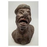 1966 Marwal Clown Bust Chalkware Sculpture
