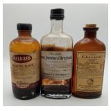 3 Brown Pharmacy Bottles Renner's Baltimore MD