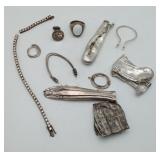 Sterling Silver Jewelry For REPAIR Scrap LOT 72.7g