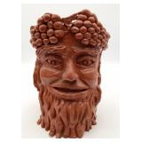Bacchus Roman God Terracotta Pottery Sculpture