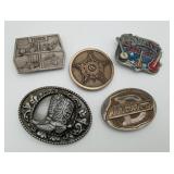 Terex Western US Secret Service Belt Buckles