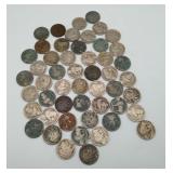 50 Smooth Date Buffalo Nickels US Coins