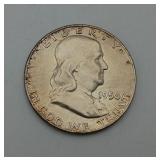 1958 D Franklin Half Dollar US Silver Coin