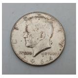 1964 Silver Half Dollar US Kennedy Coin