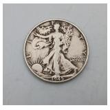 1945 Walking Liberty Silver Half Dollar US Coin