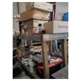 Single Section Pallet Racking with Contents